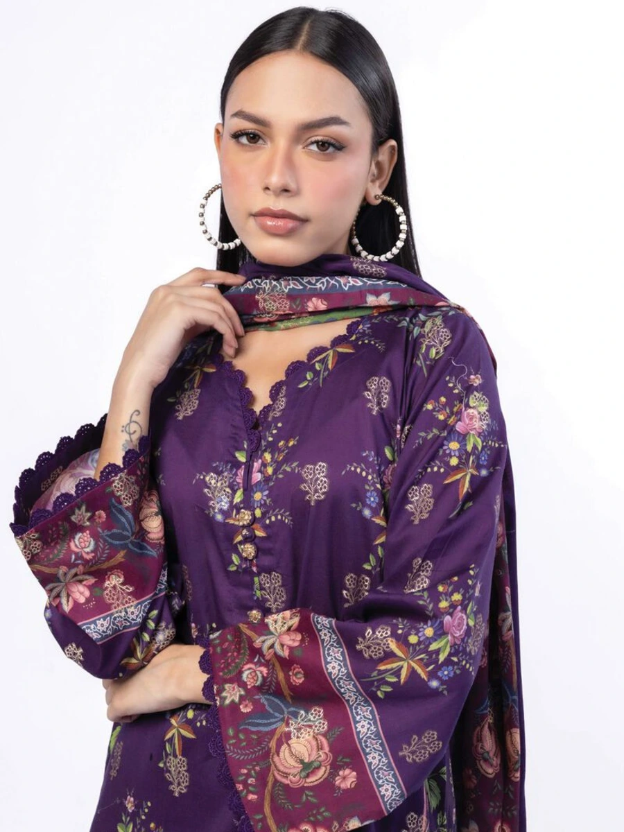 PRINTED JACQUARD SUIT 3 PC