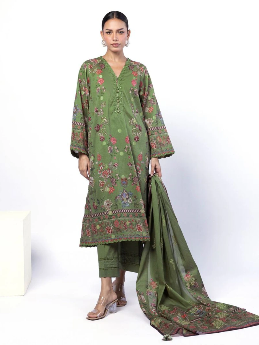 PRINTED JACQUARD SUIT 3 PC