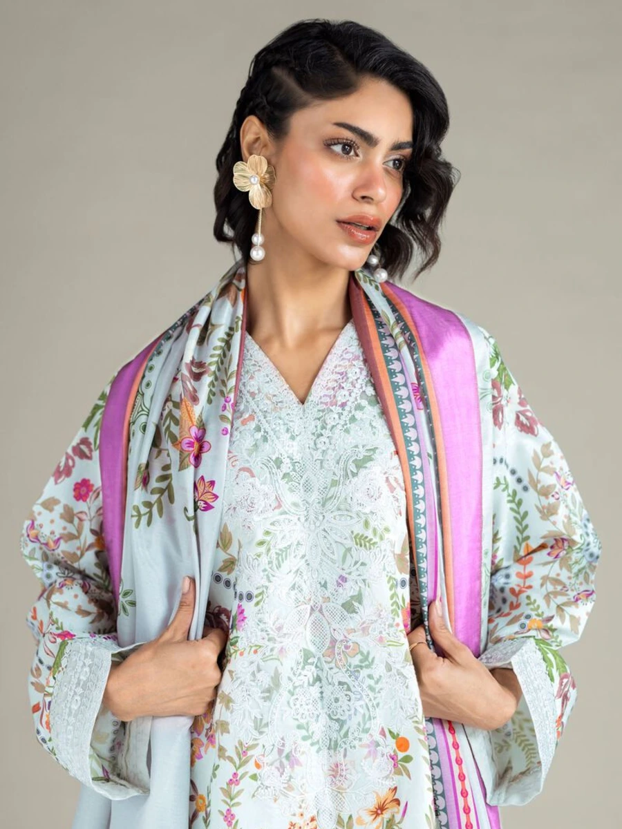 EMBROIDERED JACQUARD SUIT 3 PC