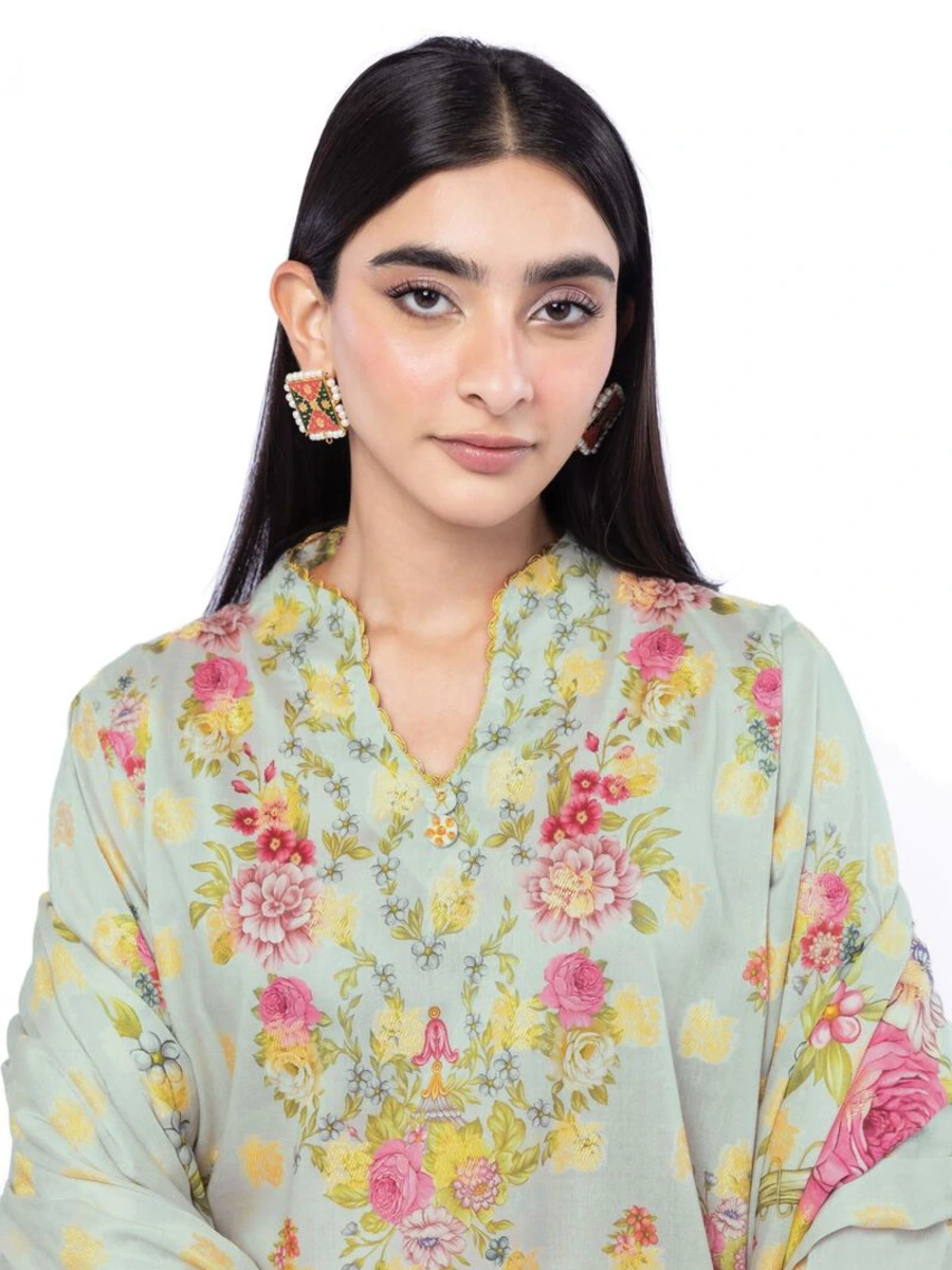 PRITNED JACQUARD SUIT 3 PC