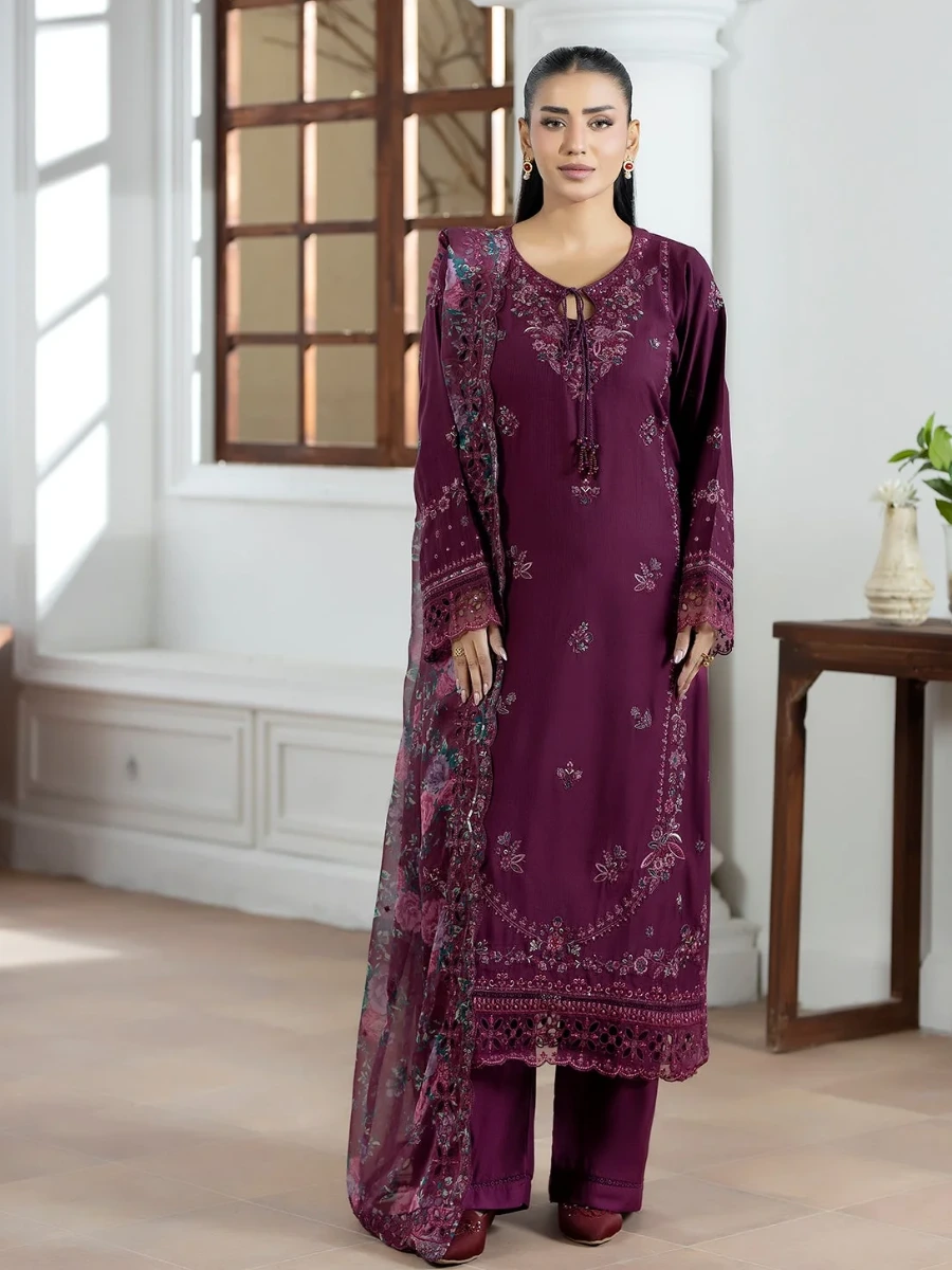EMBROIDERED FORMAL SUIT 3 PC