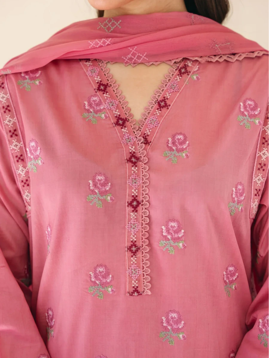 DUNE EMBROIDRED COTTON SUIT 3 PC