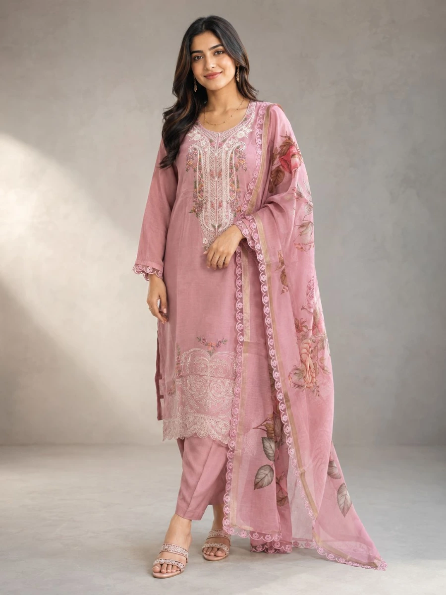 EMBROIDERED SUIT 3 PC