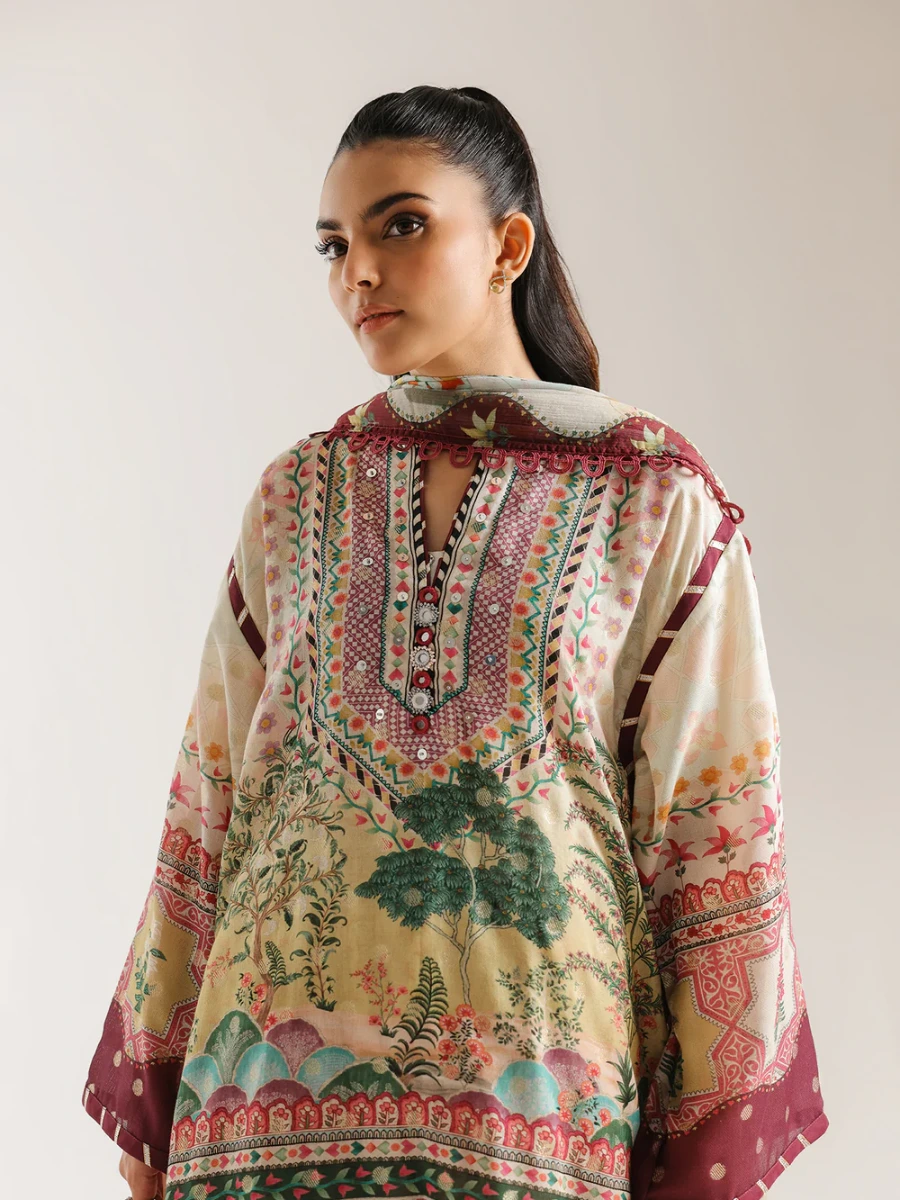 EMBROIDERED SUIT 3 PC