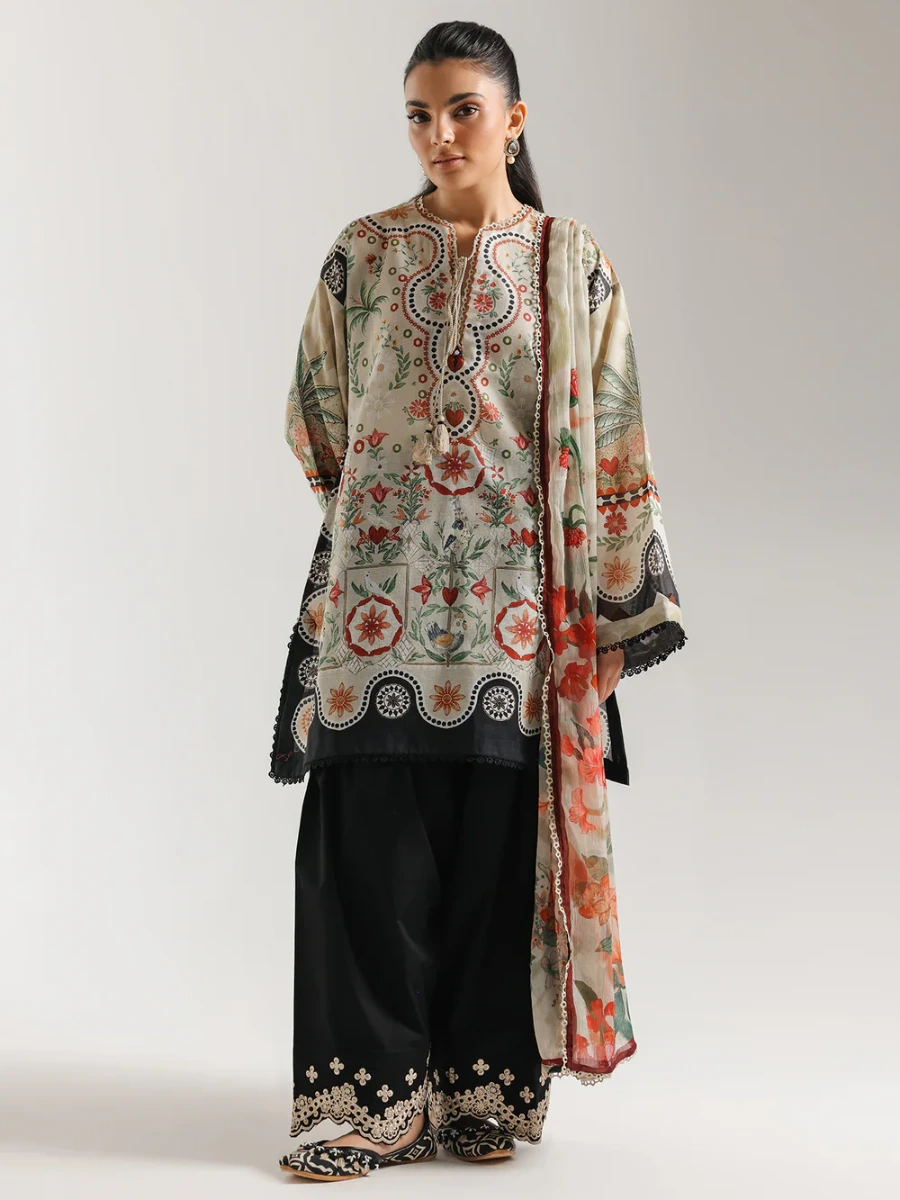 EMBROIDERED SUIT 3 PC
