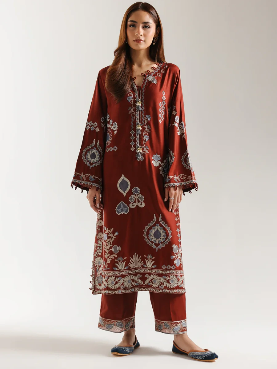 EMBROIDERED SUIT 2 PC