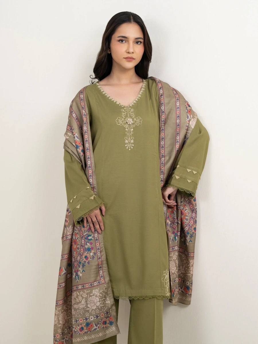 EMBROIDERED SUIT 3 PC